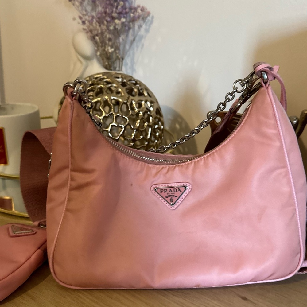PRADA PINK NYLON BAG